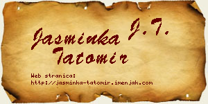 Jasminka Tatomir vizit kartica